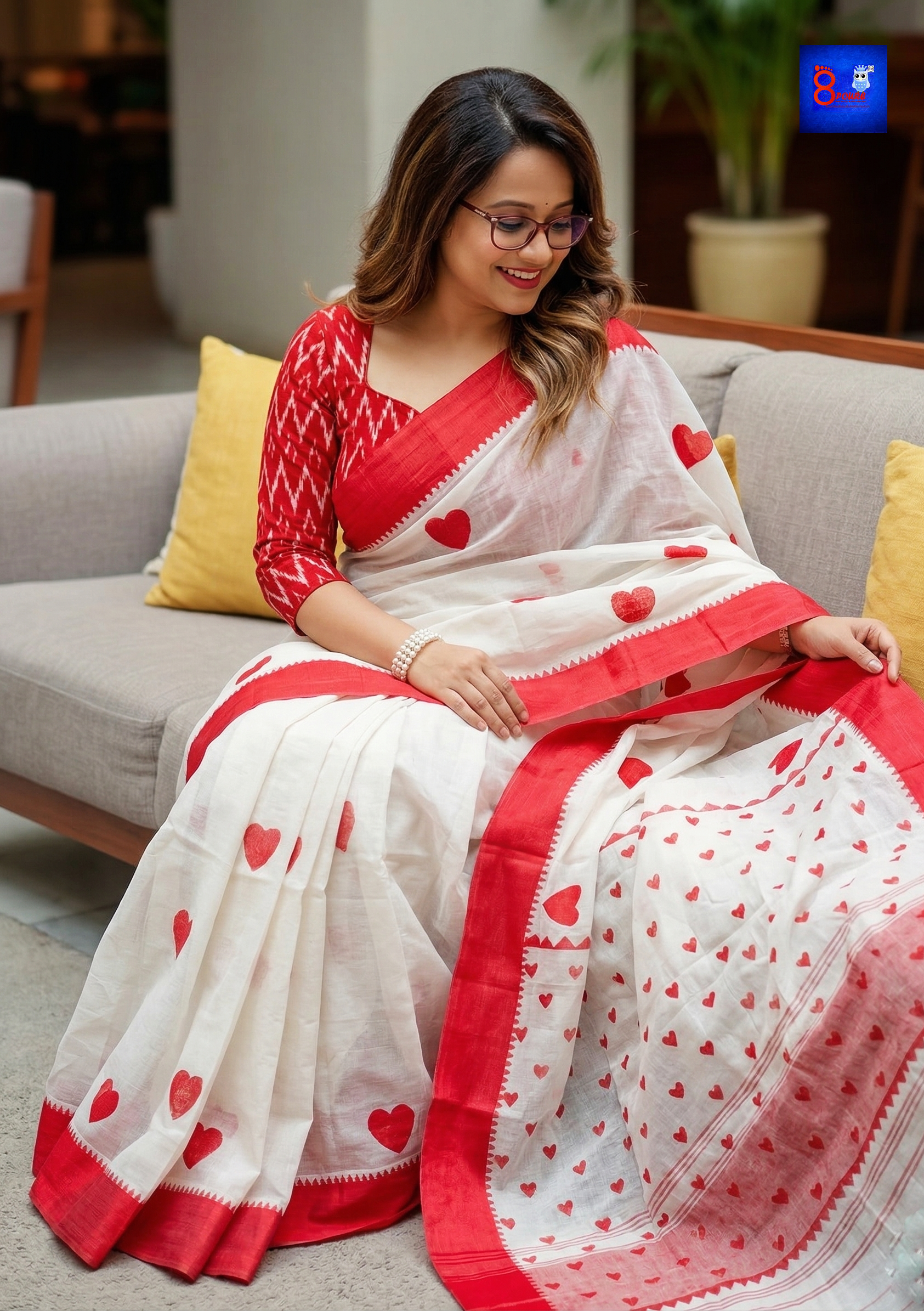 8Poure Sarees