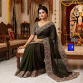 Georgette Embroidered Saree