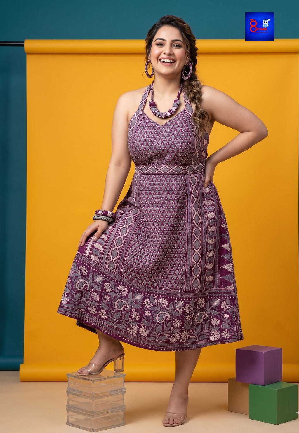 Pure Silk Kantha Dress