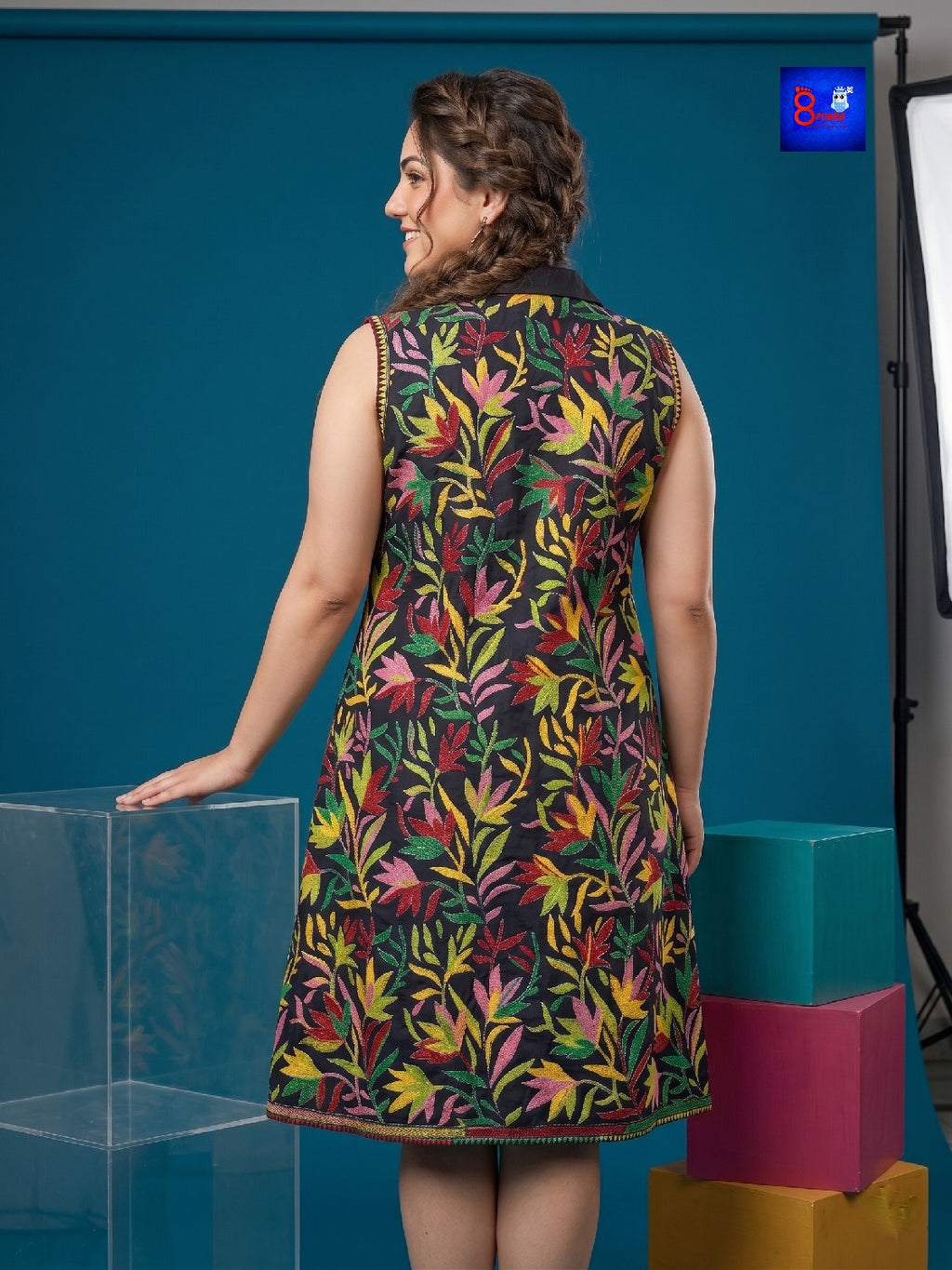 Pure Silk Kantha Dress