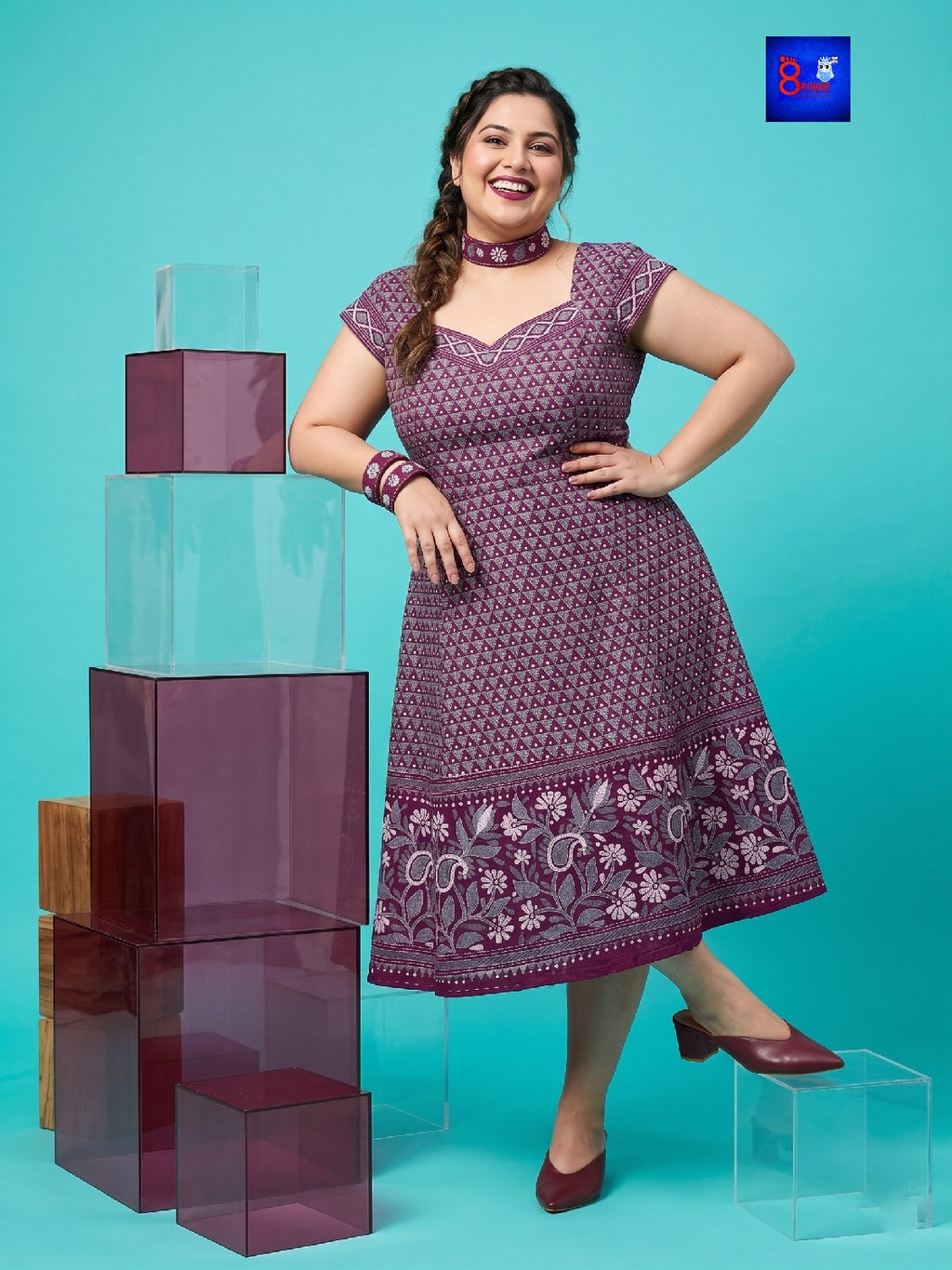 Pure Silk Kantha Dress