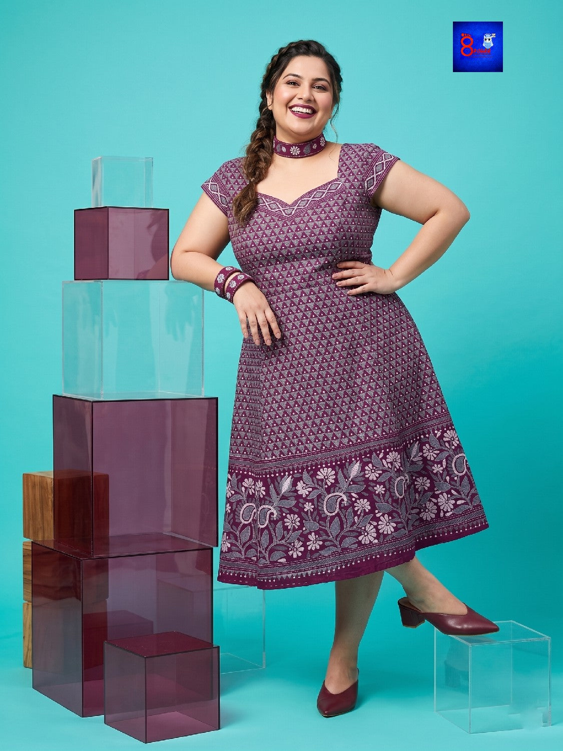 Pure Silk Kantha Dress