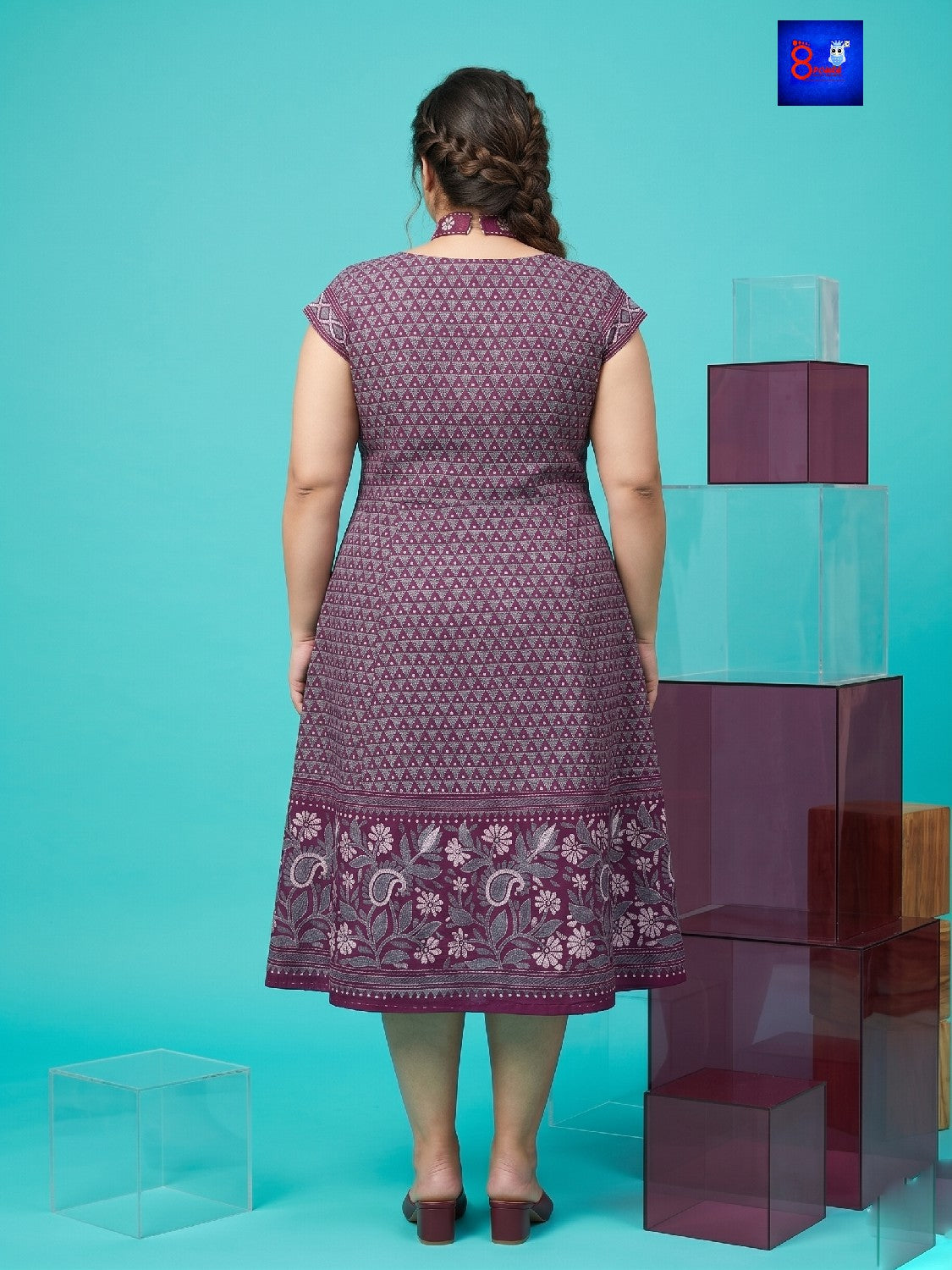 Pure Silk Kantha Dress