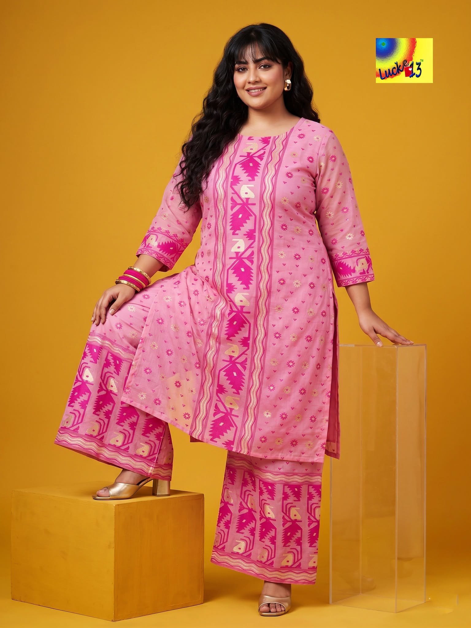 Jamdani Palazzo Co-ord Set