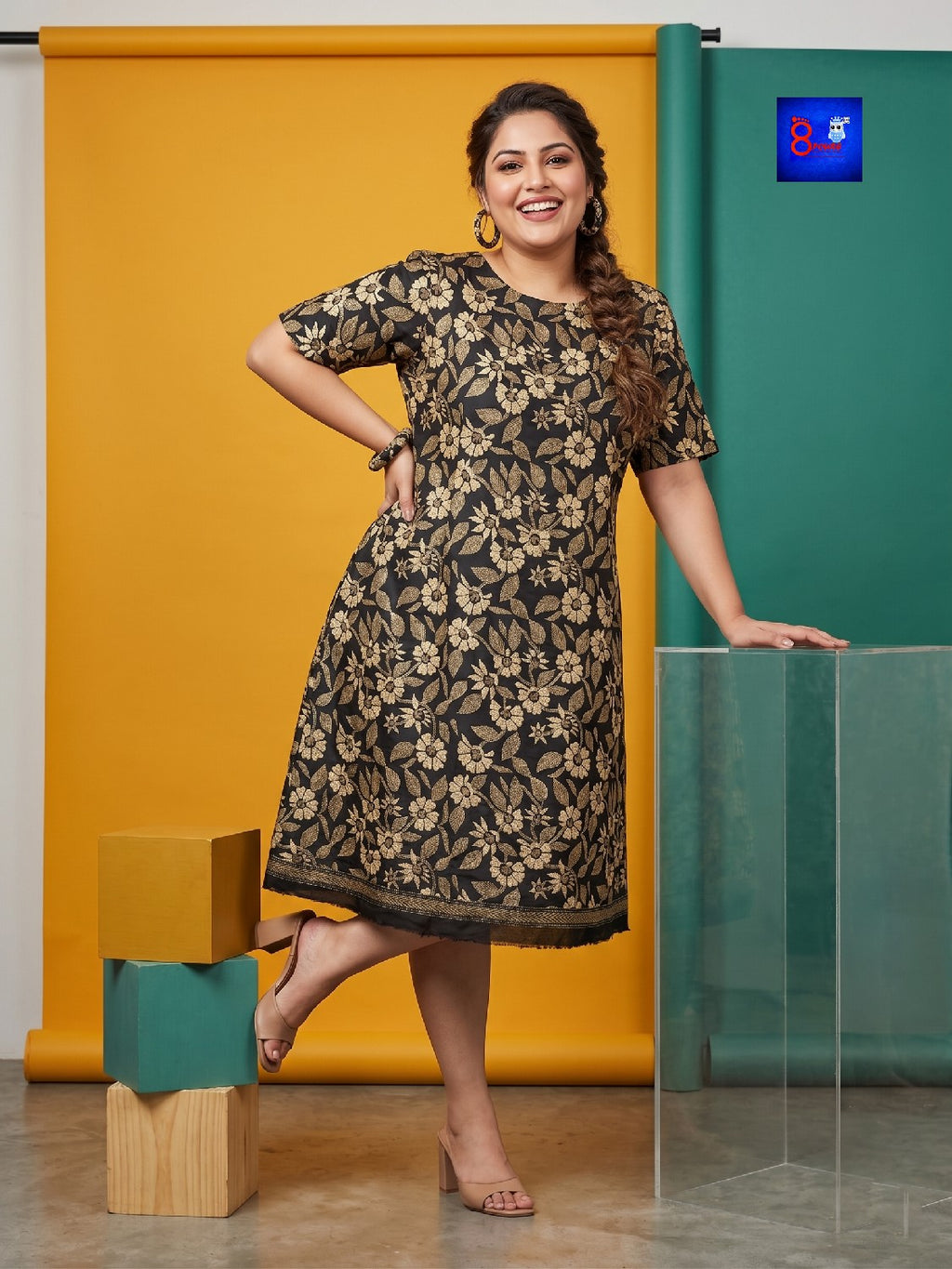 Pure Silk Kantha Dress
