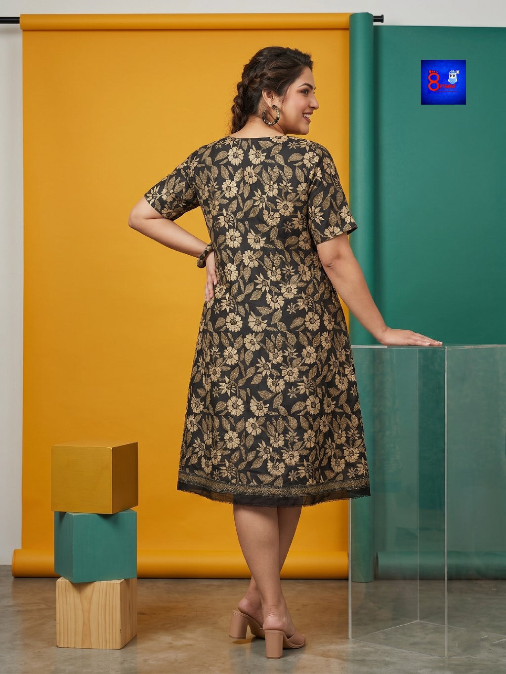 Pure Silk Kantha Dress