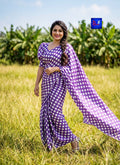Modal Satin Polka Saree