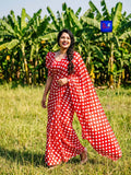 Modal Satin Polka Saree