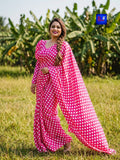 Modal Satin Polka Saree