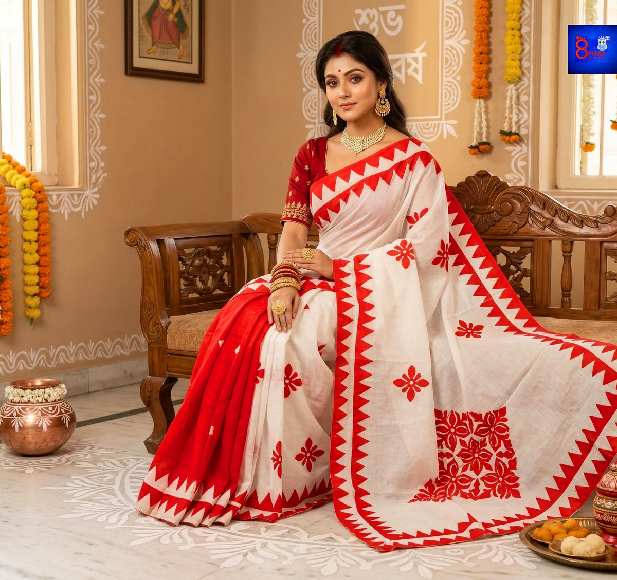 Pure Cotton Applique Work