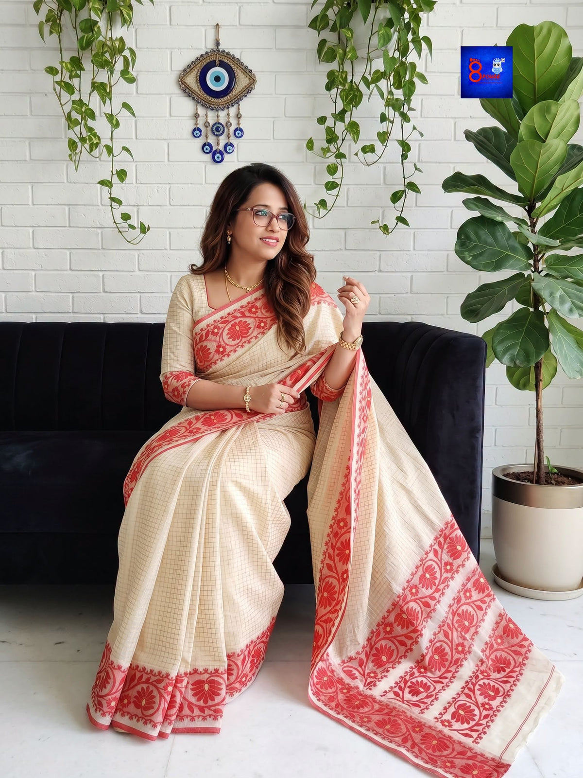 Pure Cotton Jamdani Designer