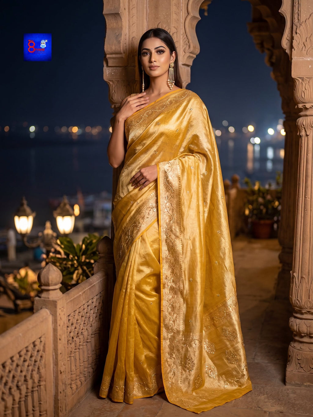 Pure Tissue Zardousi Saree