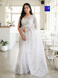Pure Organza Kathiawadi Embroidery Saree