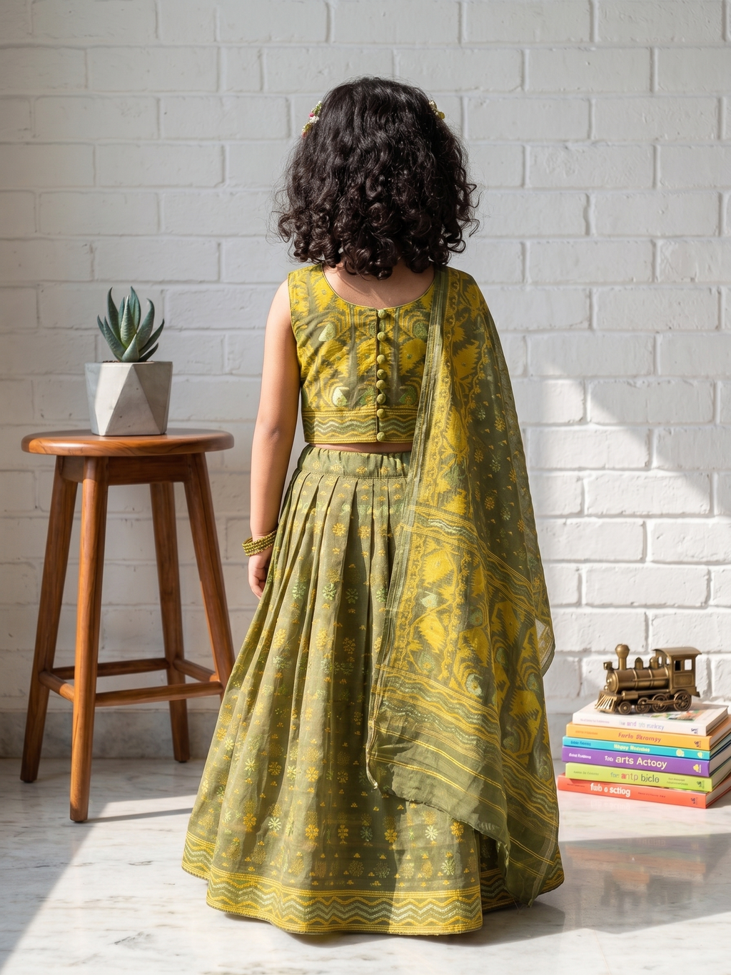 Kids Lahenga Set( Three Pc)