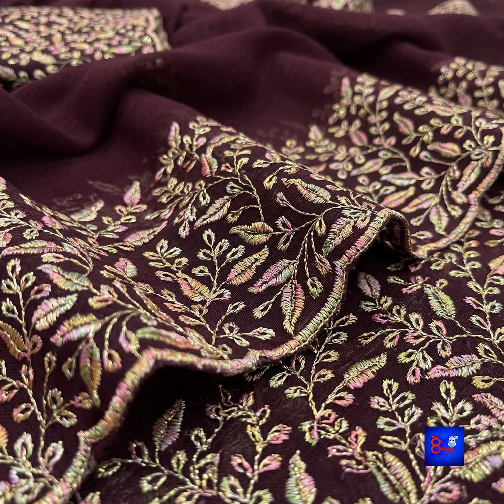 Georgette Embroidered Saree
