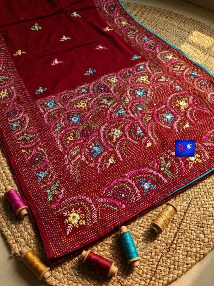 Pure Cotton Kantha French Knot