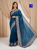 Pure Chiffon Tissue Exclusive Embroidery Saree