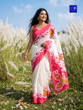 Pure Cotton Hand-Painted Saree