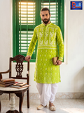 Woven Jamdani Kurta For Men