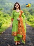 Handloom Jamdani Kurti, Dupatta & Pant Set
