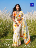 Pure Cotton Hand-Painted Saree