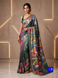 Blended Bangalore Silk Kantha Saree