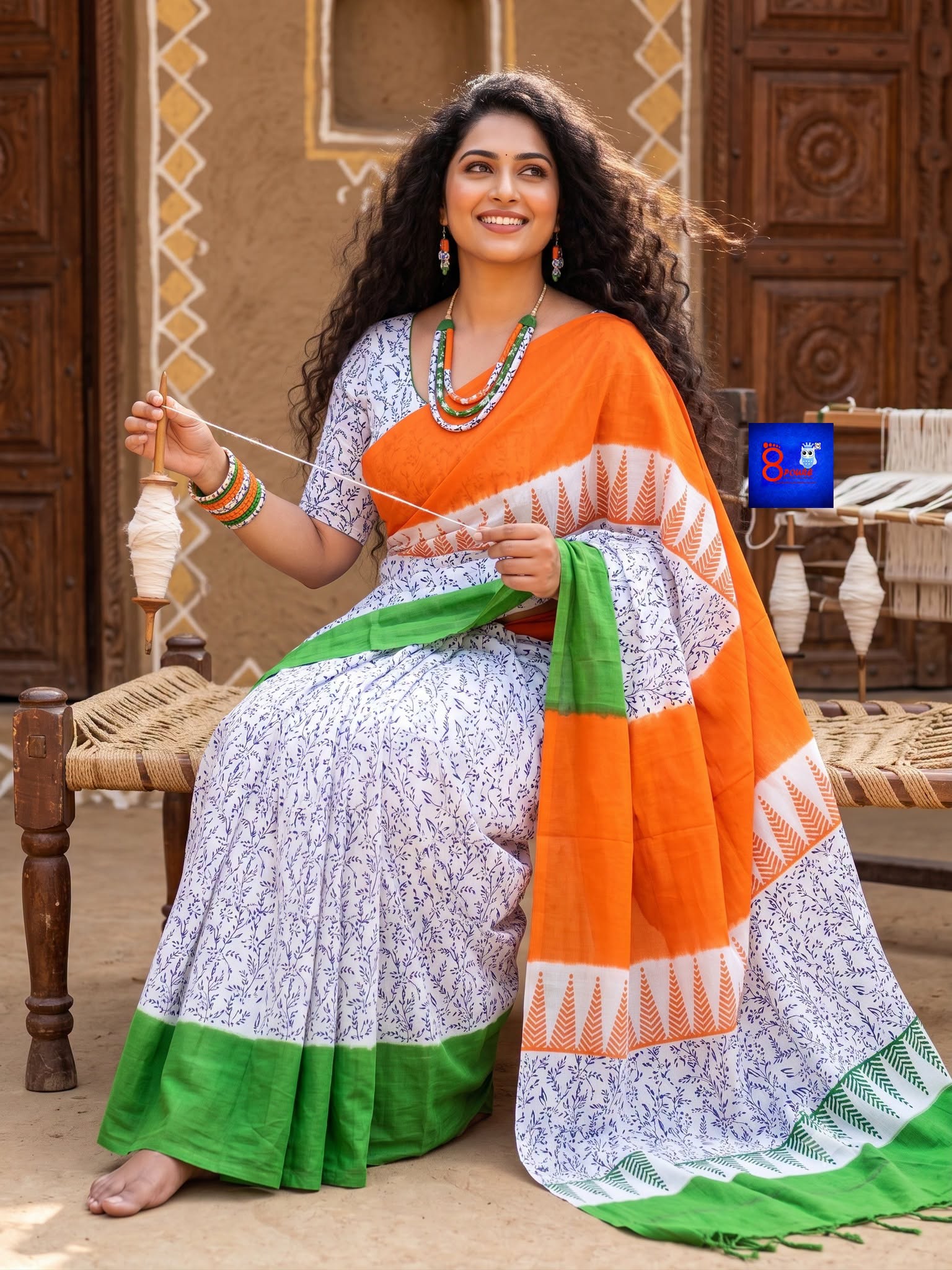 Independence Day Saree