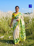 Pure Cotton Hand Painted Saree