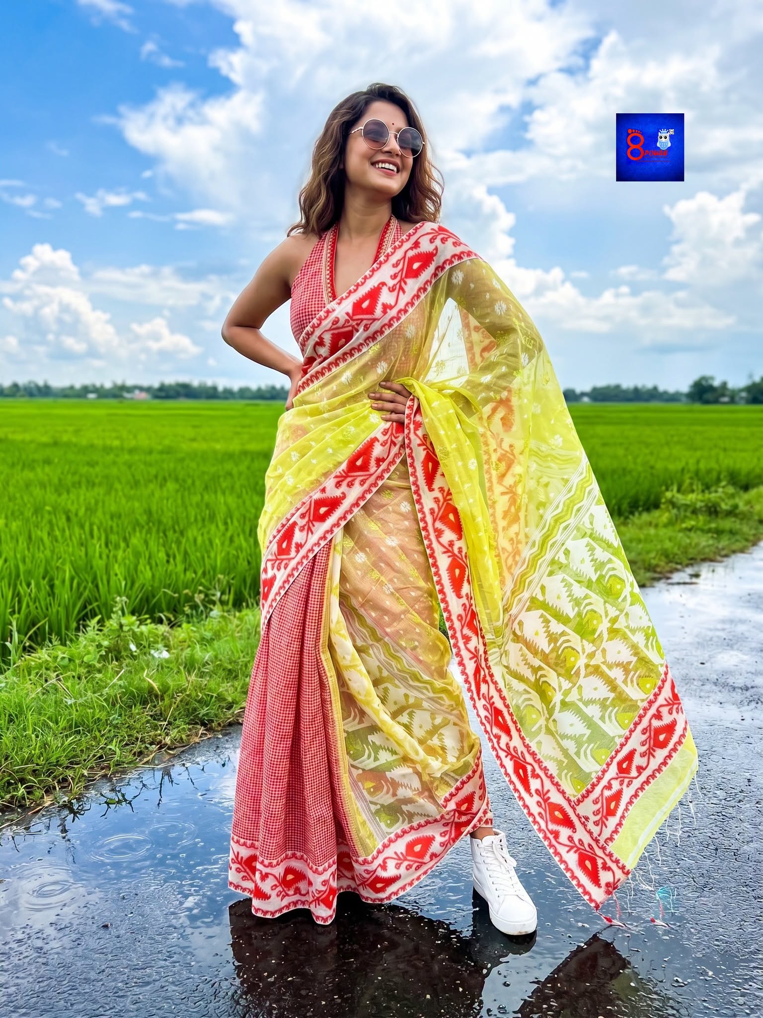 Designer Cotton Jamdani Saree