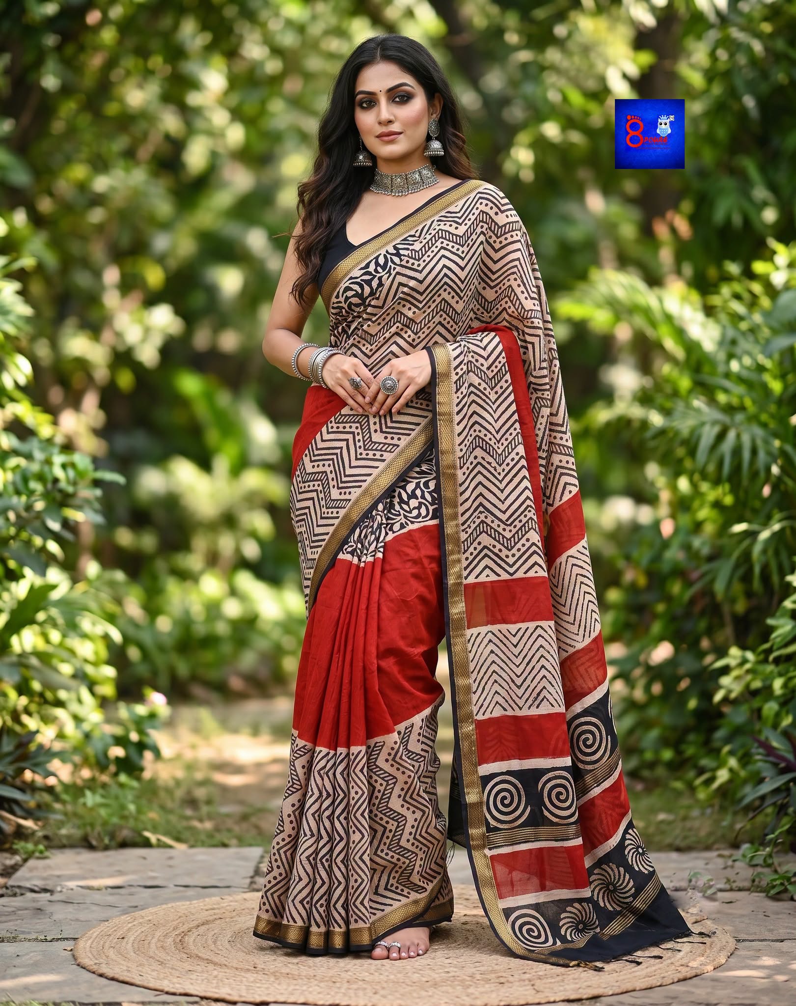 Authentic Maheshwari Silk Saree