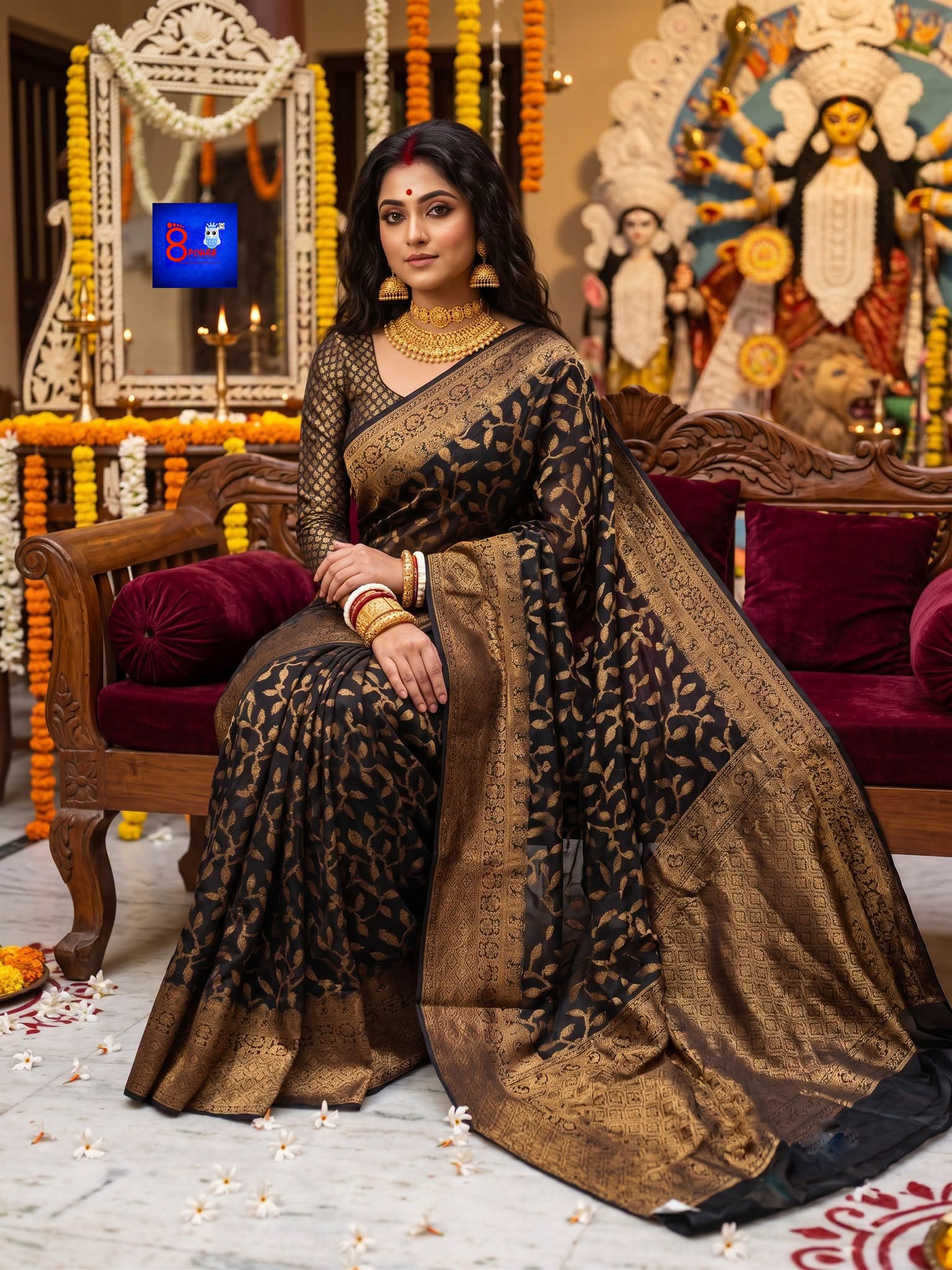 Chanderi Resham Banarasi Saree