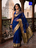 JamBanaras Saree - Navy Blue