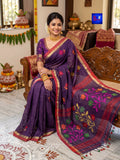 Pure Handwoven Linen Jamdani Saree