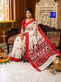 Pure Cotton Hand Kutch Embroidery Saree