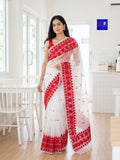 Pure Organza Kathiawadi Embroidery Saree