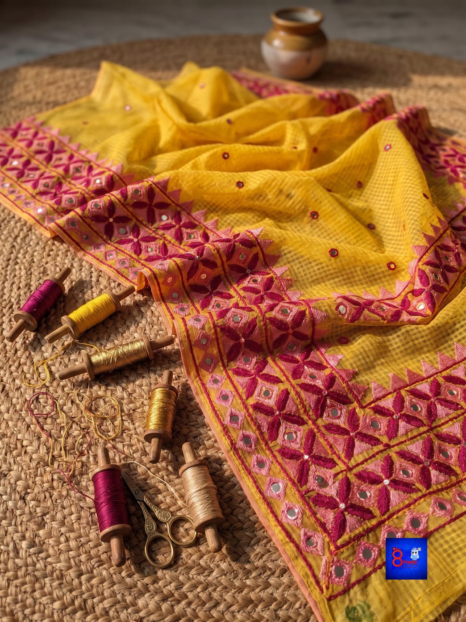 Resham Kanthiwari Saree