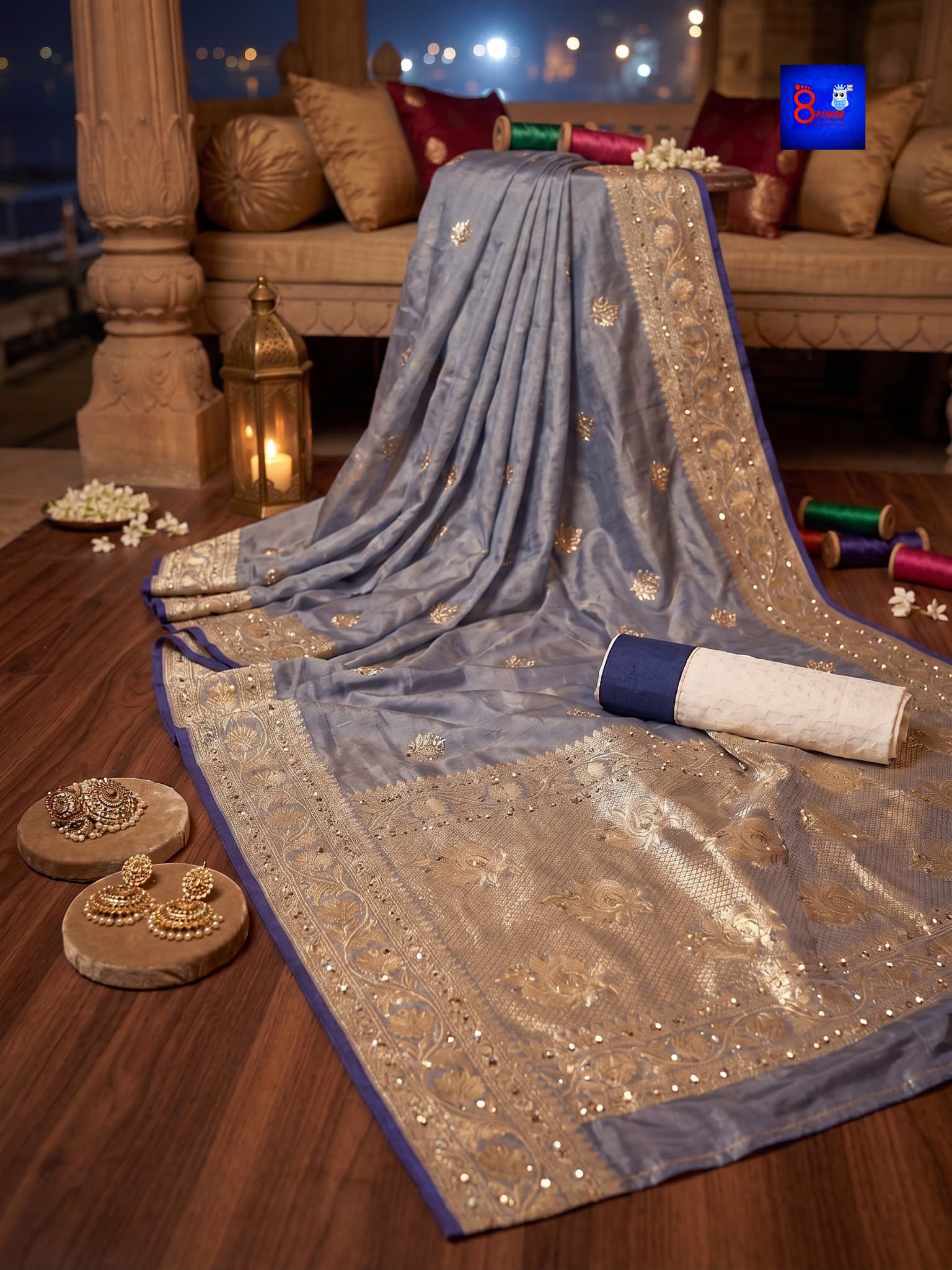 Pure Tissue Zardousi Saree