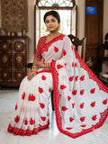 Georgette Parsi Embroidery Saree