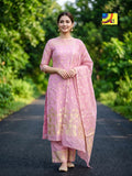 Handloom Jamdani Kurti, Dupatta & Pant Set