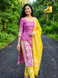 Handloom Jamdani Kurti, Dupatta & Pant Set