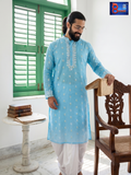 Woven Jamdani Kurta For Men