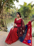 Pure Cotton Designer Batik saree