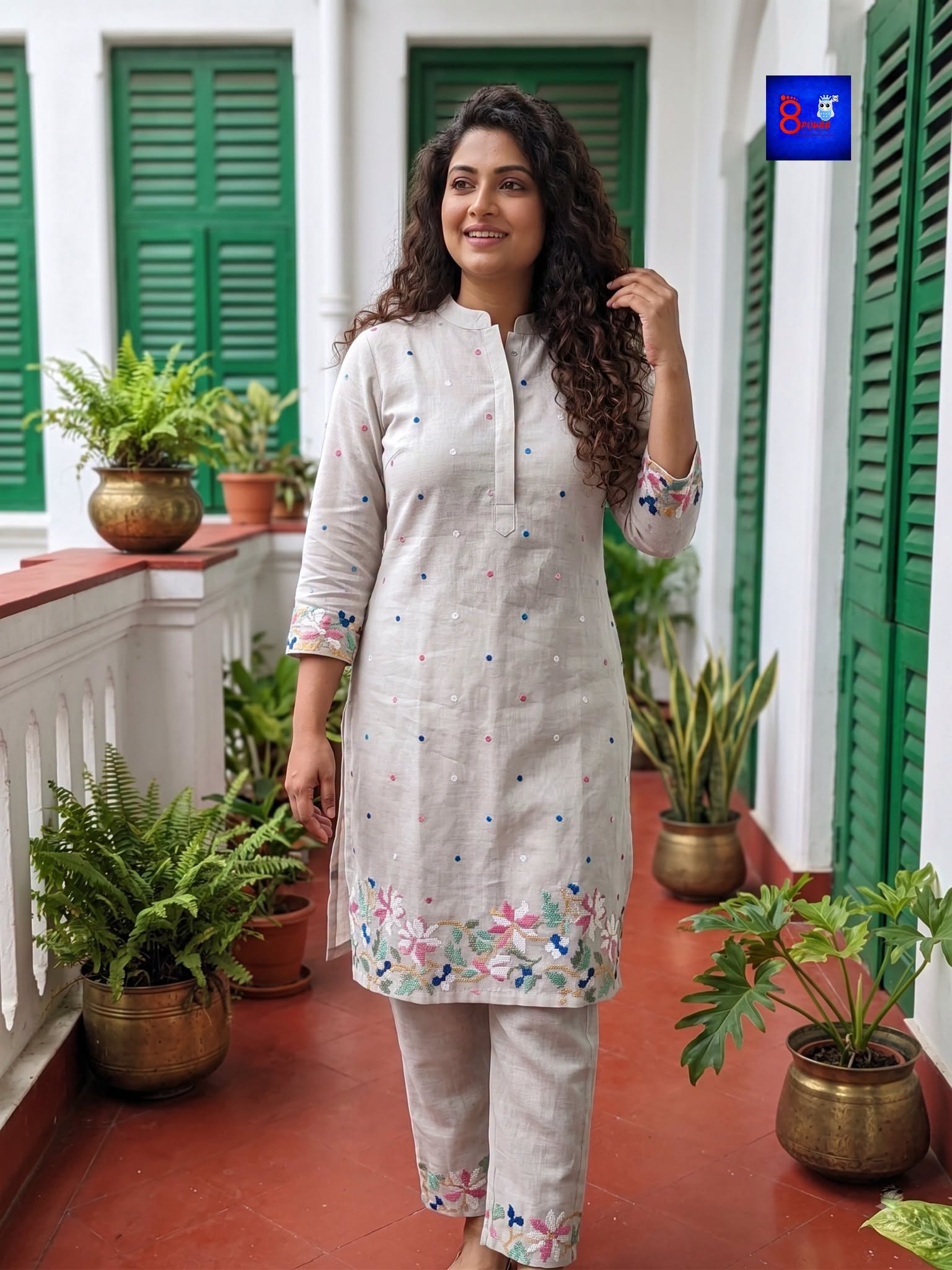 Pure Linen Co-ord Set - White