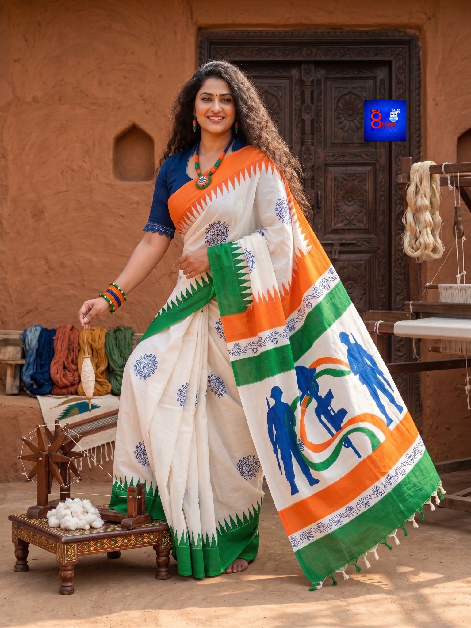Independence Day Saree