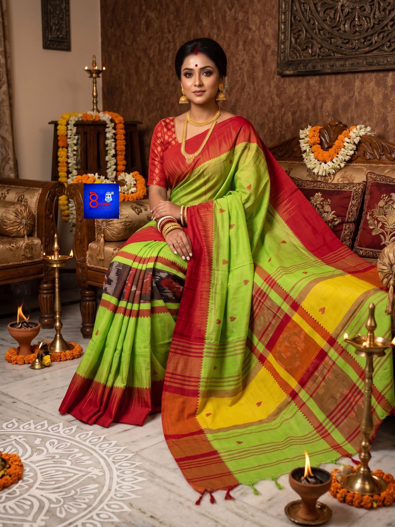 Handweaved Pure Khadi Saree