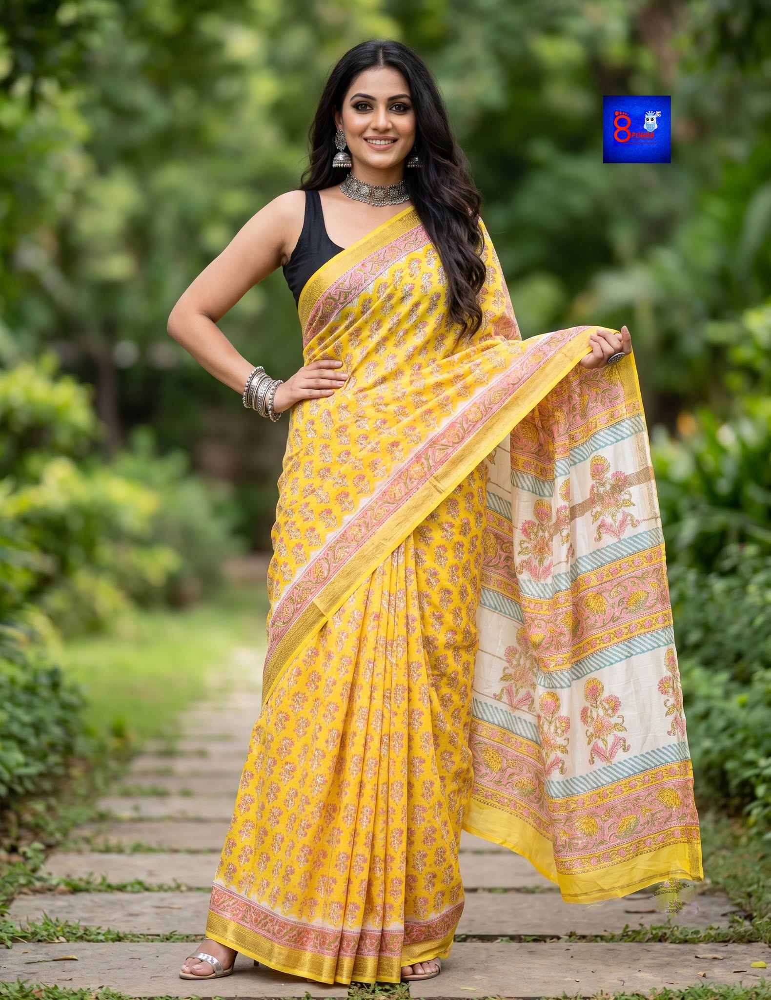 Authentic Maheshwari Silk Saree