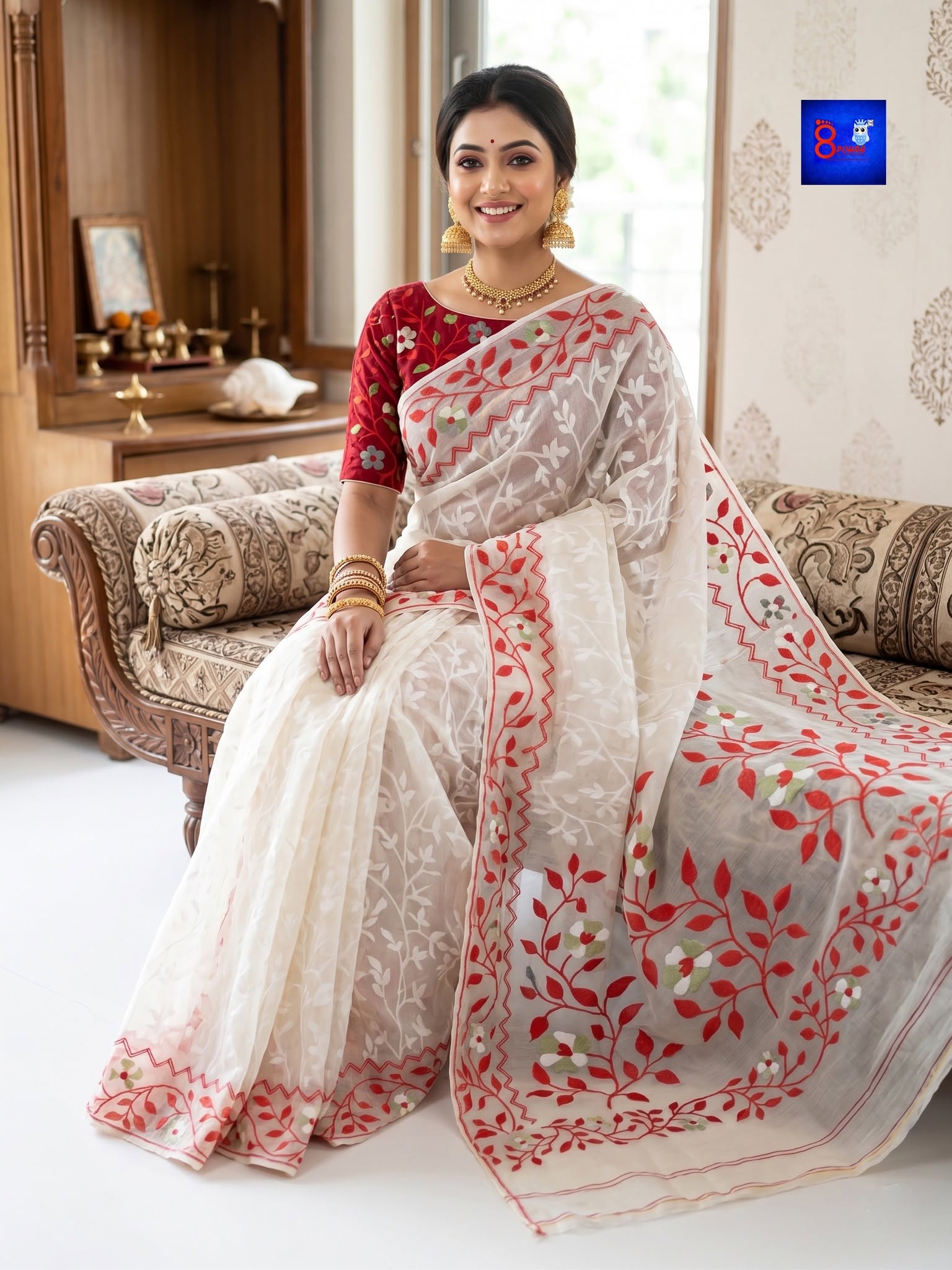 Authentic Handloom Jamdani Saree