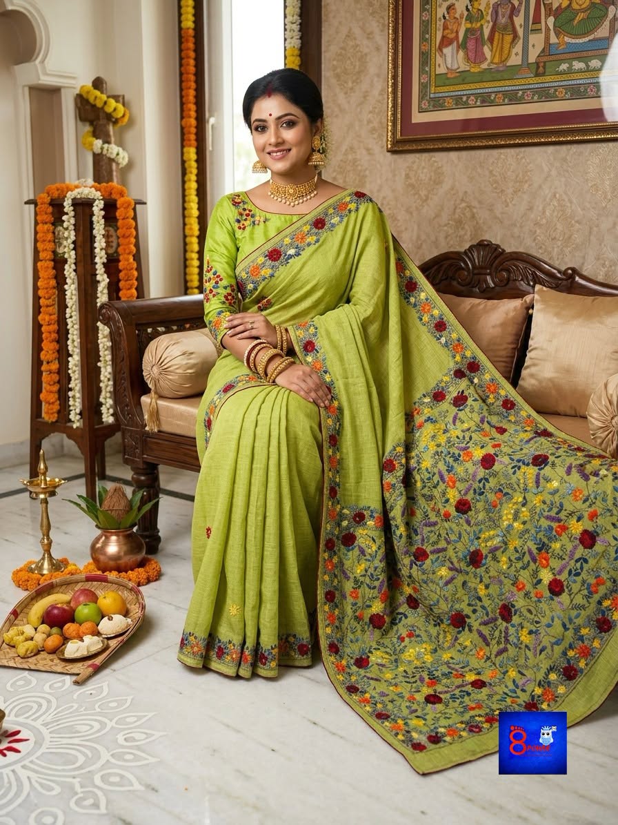 Pure Cotton Kantha French Knot