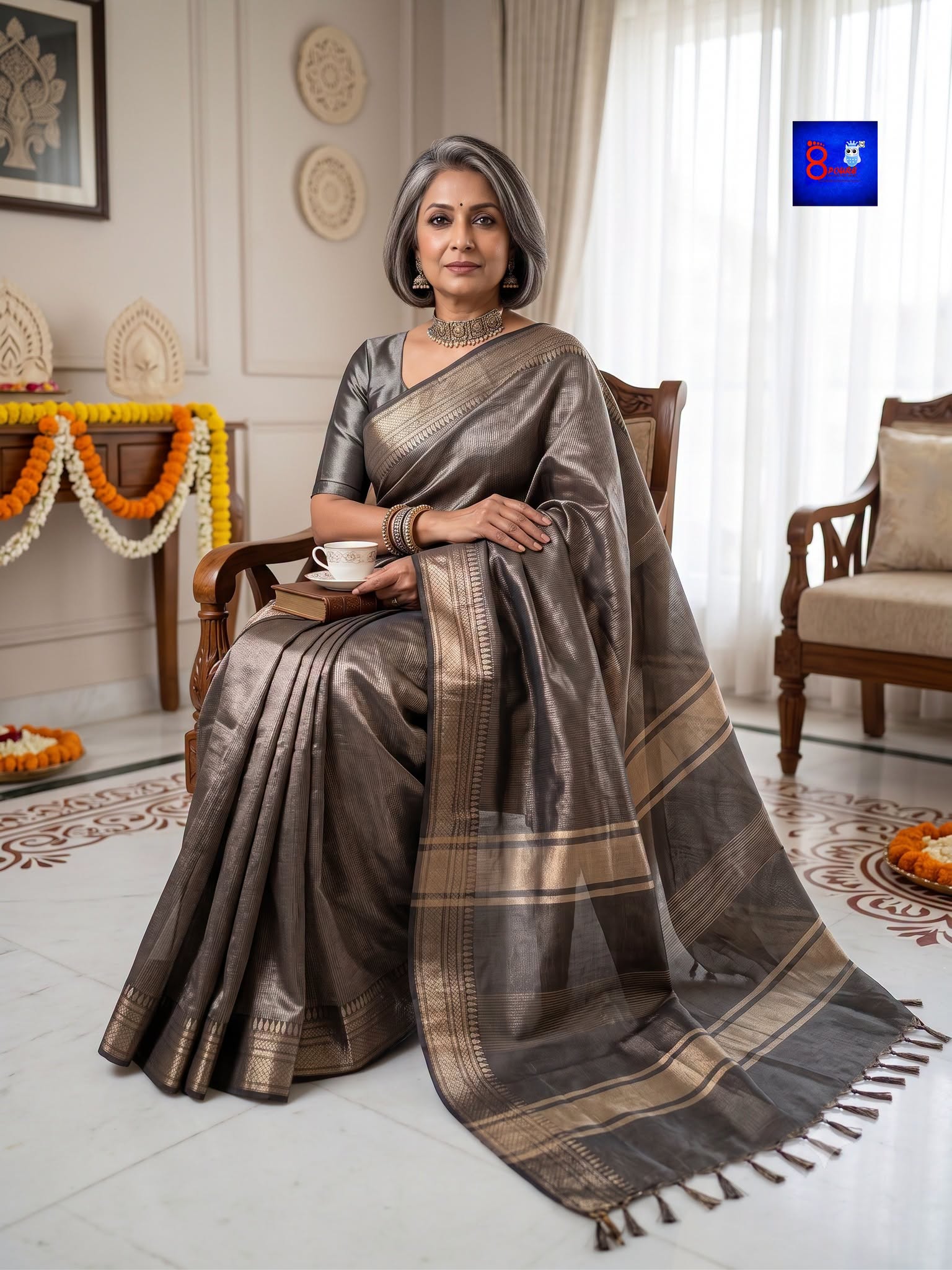 Premium Organza Tissue Woven Saree