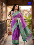 JamBanaras Saree - Purple